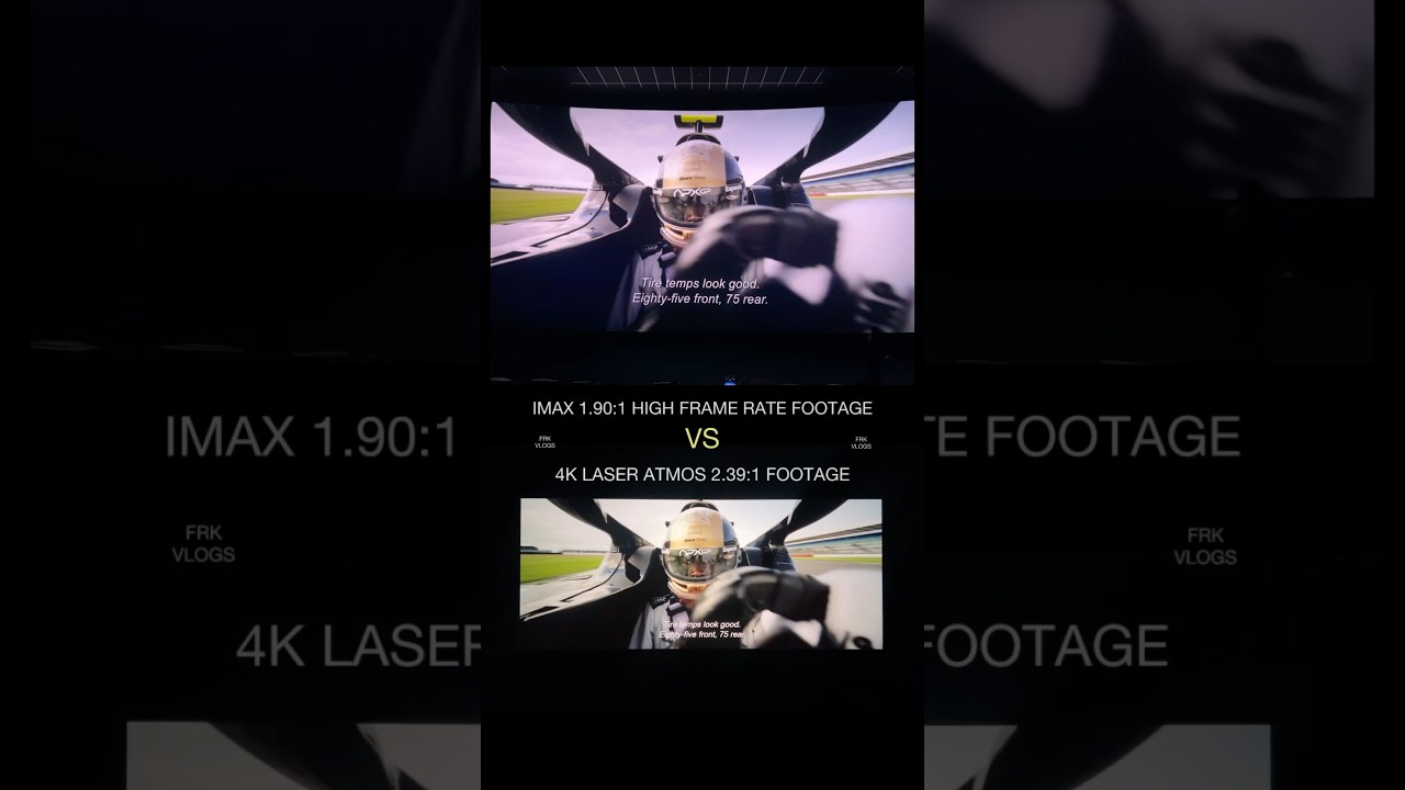 F1 IMAX vs 4K Laser #f1 #bradpitt #imax #shorts