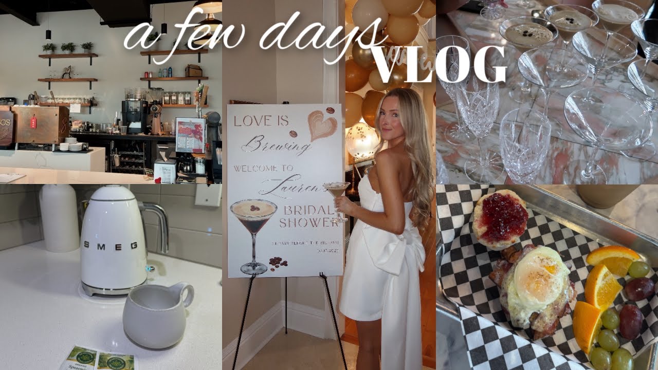 VLOG: my bridal shower, amazon haul, wedding skin prep, registry ideas + easy healthy dinner idea!