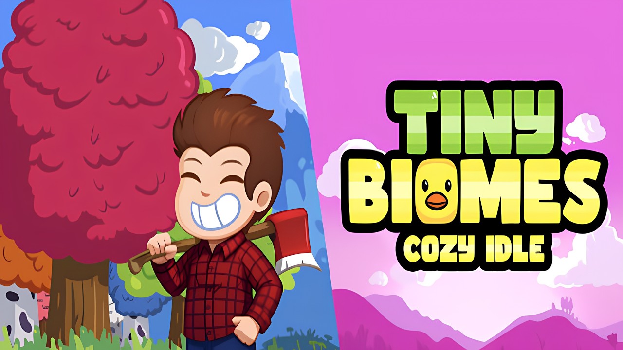 HEM ODUNCU HEM ÇİFTÇİ İDLER - Tiny Biomes: Cozy Idle (Demo)