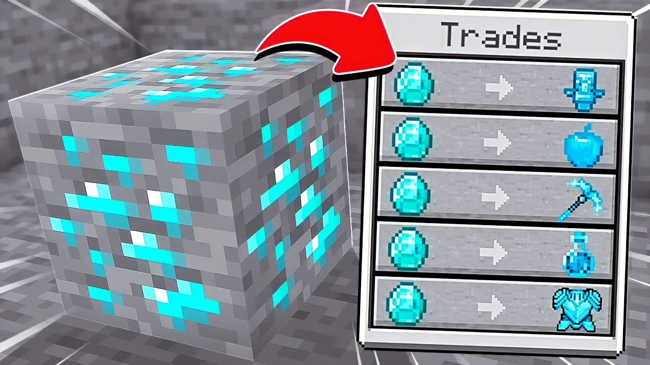 Minecraft, But you can Trade With Any Block || Minecraft Mods || Minecraft gameplay Tamil