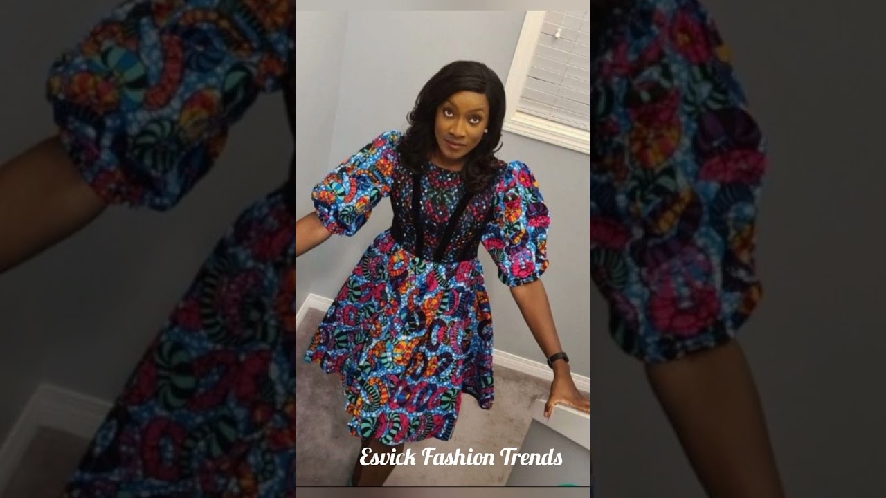 Latest Short Gown  Ankara styles For Stylish African Women.
