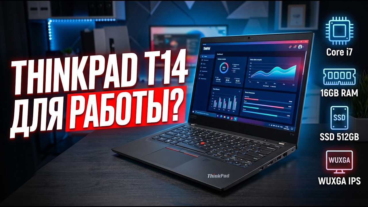 Обзор Lenovo ThinkPad T14 21HESGC300 &mdash; Core i7, 16GB RAM, WUXGA IPS