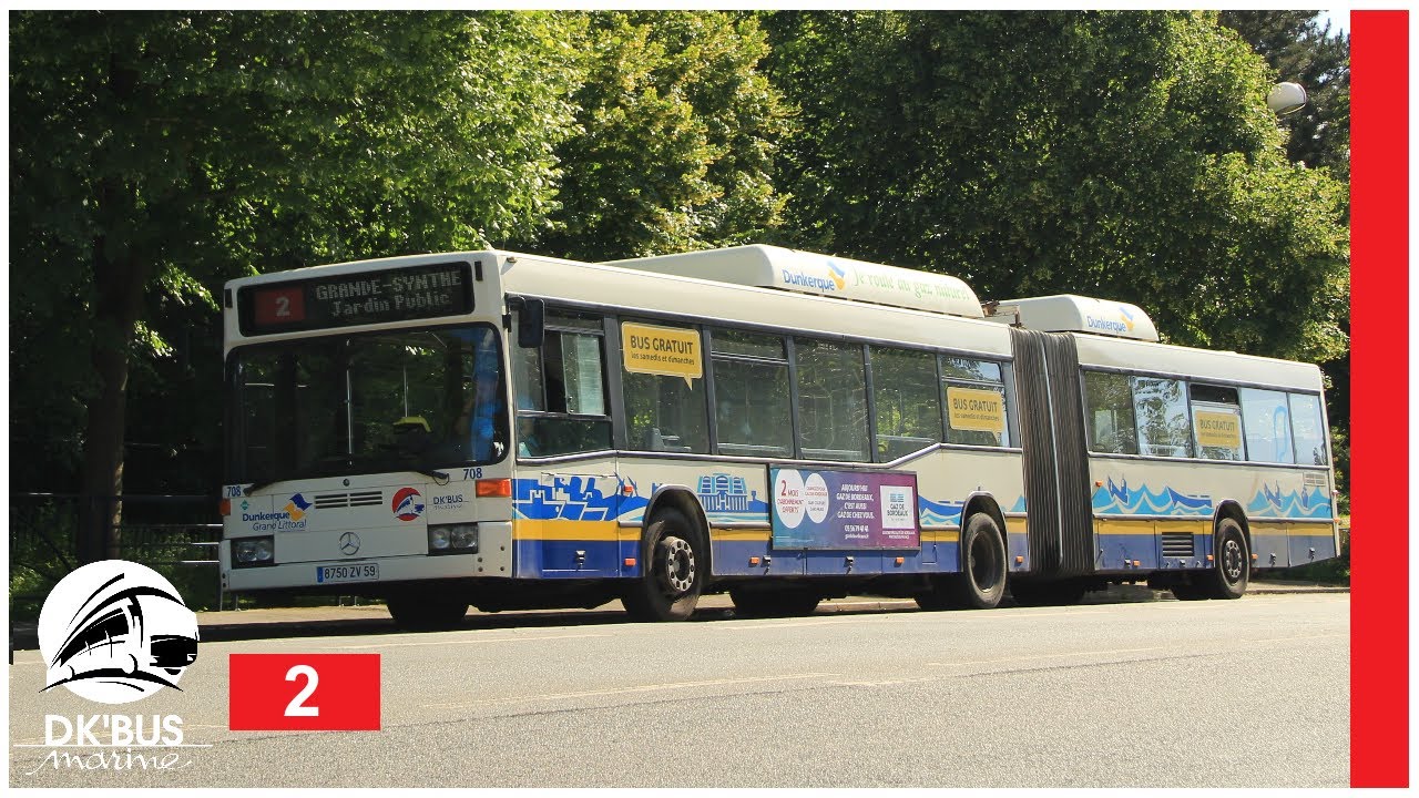 🇫🇷 ⸱ [HD | DK'Bus] Mercedes O405 GN2 GNV nº708 - Ligne 2 - Dunkerque