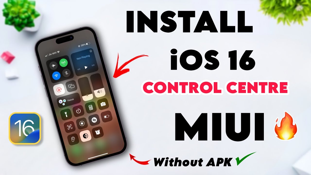 INSTALL iOS 16 Control Centre In MIUI 🔥 Without Any Apk ✅ | MIUI Convert iOS | Best Control Centre ⚡
