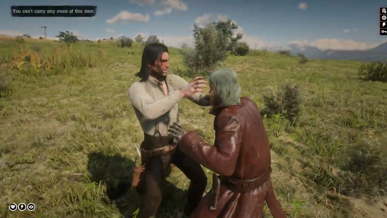 RDR2 - John vs Micah (hand to hand combat)