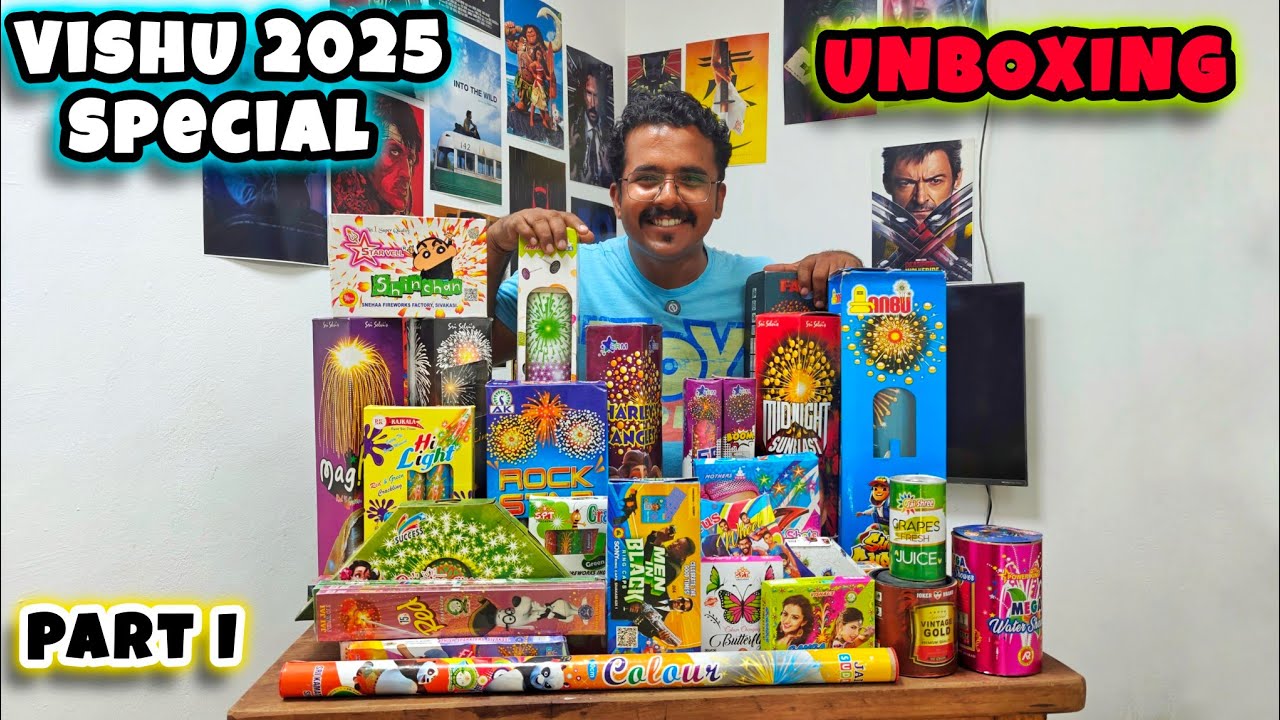 VISHU 2025 CRACKERS🔥| UNBOXING PART 1 | AVM CRACKERS | #avmcrackers #vishu2025 #padakkam #unboxing 🔥