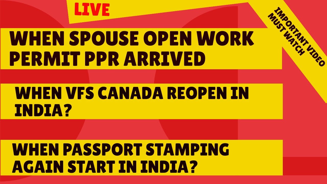 Live 🔴 Discussion on Canada Spouse Open Work Permit PPR | SukhSimar Vlogs