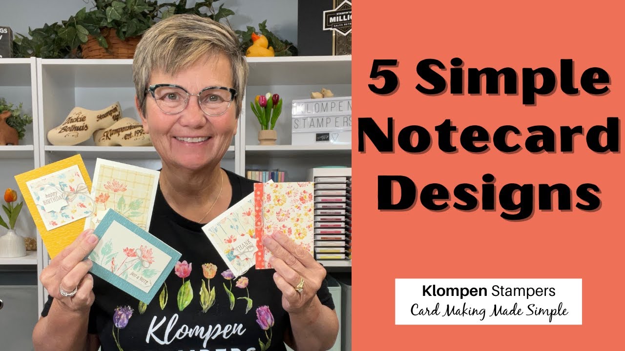 5 Simple Notecard Designs | Design with DSP!