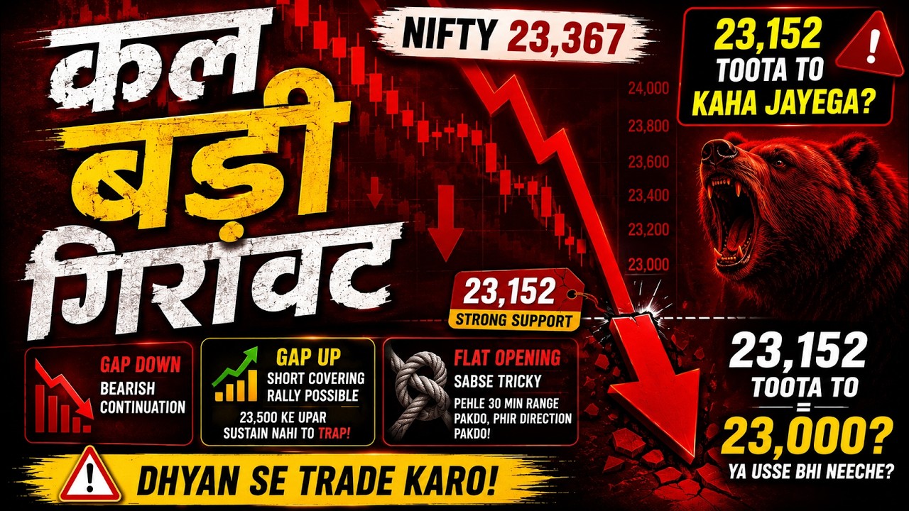 कल NIFTY में बड़ी गिरावट?