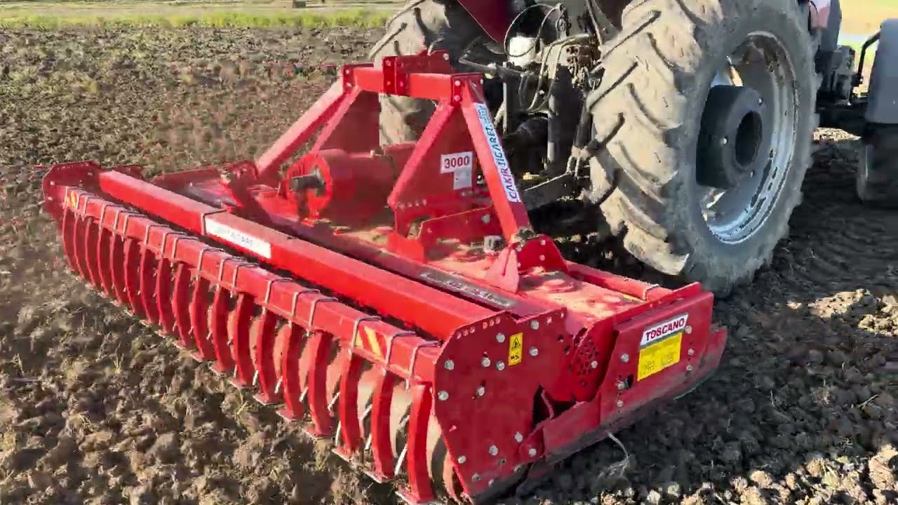 ÇELTİK TARLASI DİK ROTOVATÖR UYGULAMASI | CASE JX110 vs TOSCANO