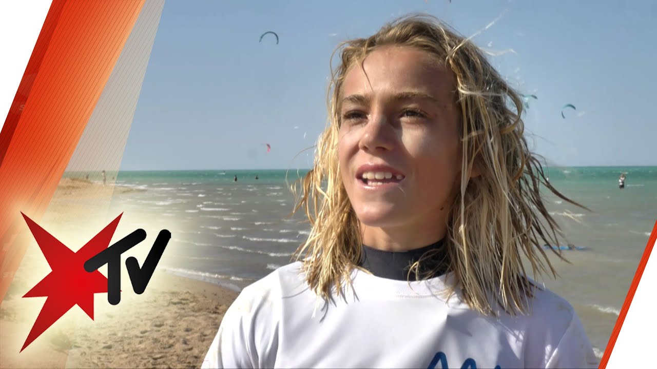 So lebt der jüngste deutsche Kitesurf-Profi Finn Flügel (13) | stern TV