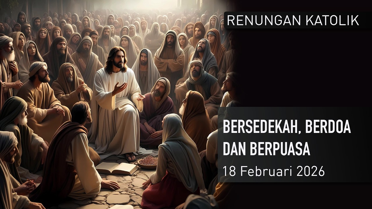 Renungan Katolik 18 Februari 2026 Bersedekah, Berdoa Dan Berpuasa