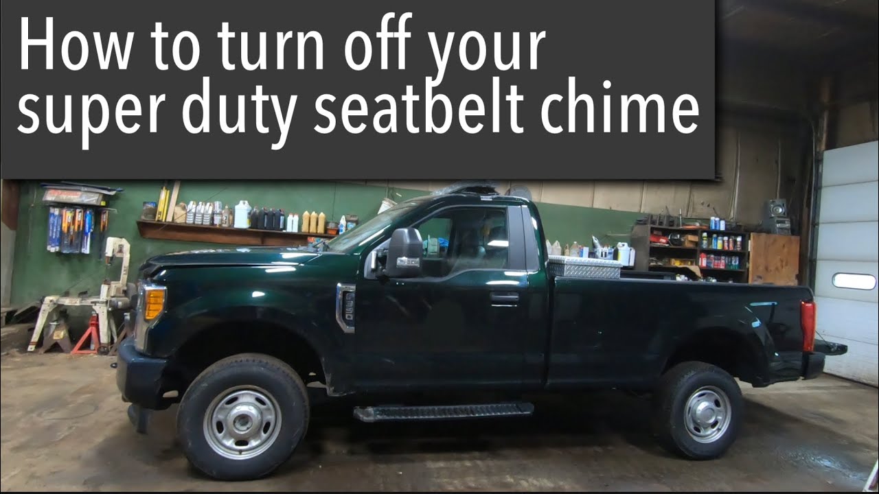 Как отключить звуковой сигнал непристегнутого ремня безопасности на Ford Superduty 17+