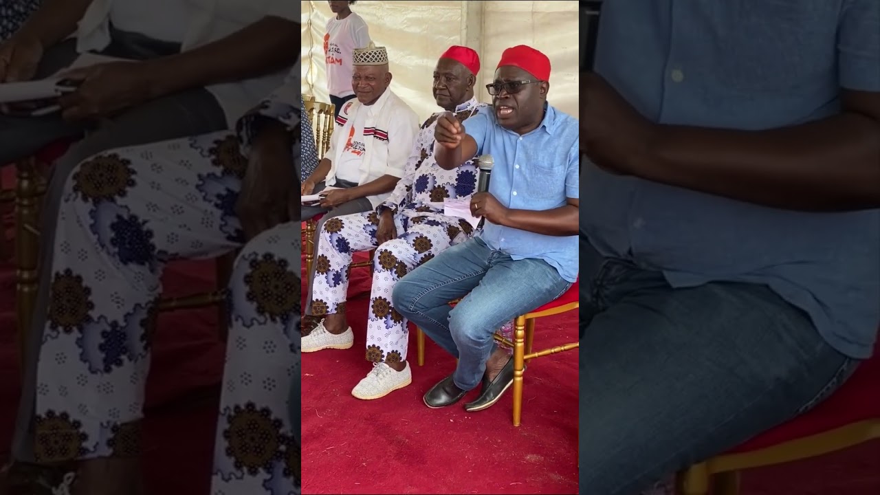 Conference du Maitre Akam Angang à Bitam sur la tradition Bwitiste