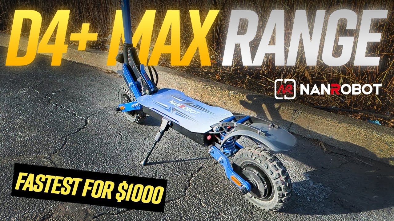 FASTEST $1000 E-Scooter Gets SOLID RANGE! | Nanrobot D4+ Max Full Range Test