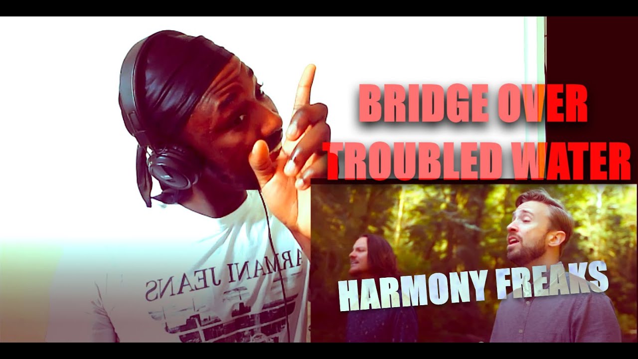 Peter Hollens Ft. Tim Foust - Bridge Over Troubled Water | REACTION