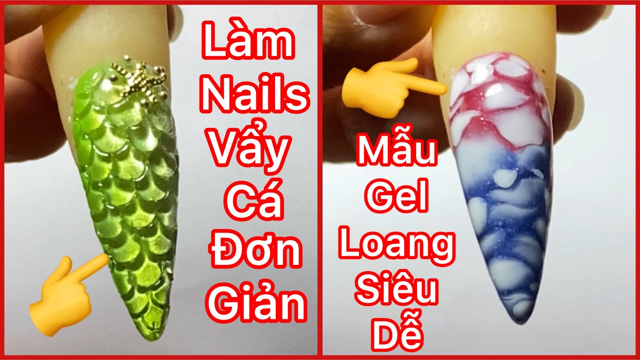 Cách nặn nặn vẩy cá - sơn gel tạo mẫu loang ai cũng làm được