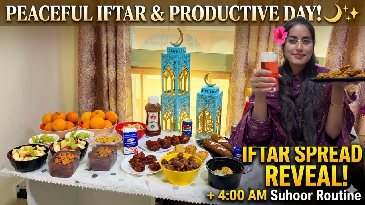 Slow Mornings & Peaceful Iftars ✨ | How I Stay Productive While Fasting 🌙 (@vibewithhinaa)