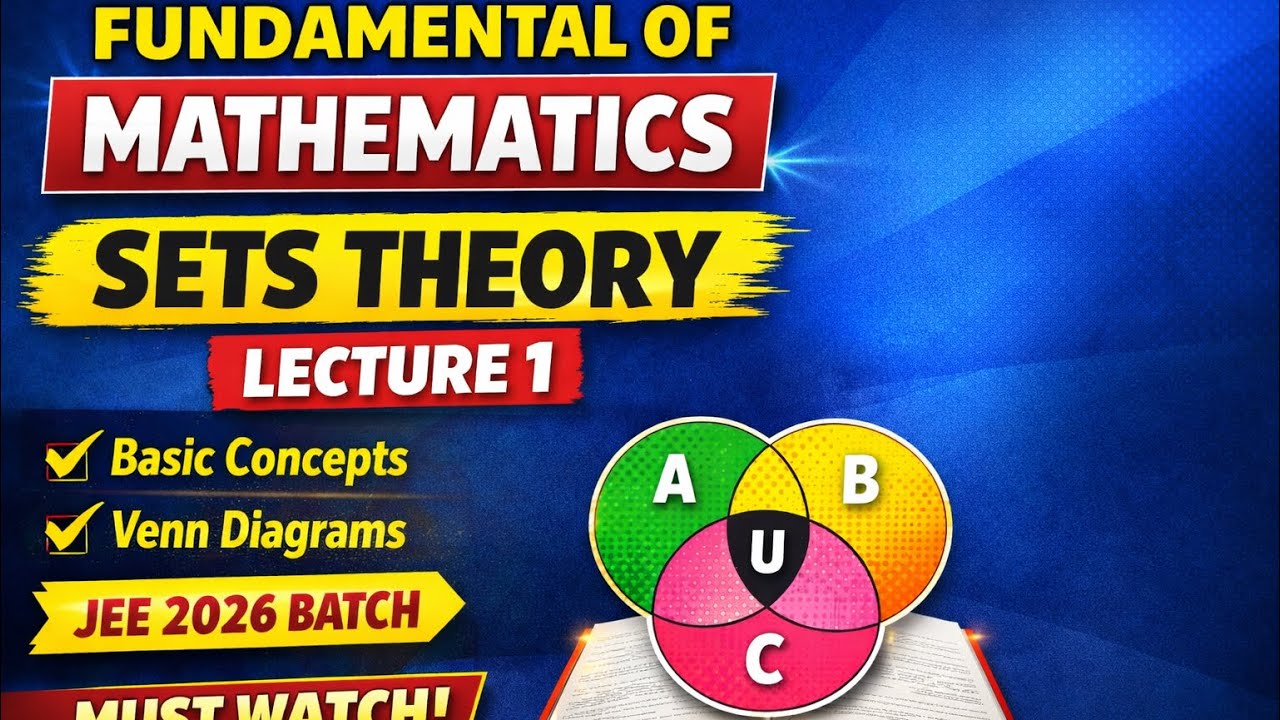 Fundamental of Mathematics | Sets Theory Lecture 1 | Class 11 Maths | IIT JEE 2026