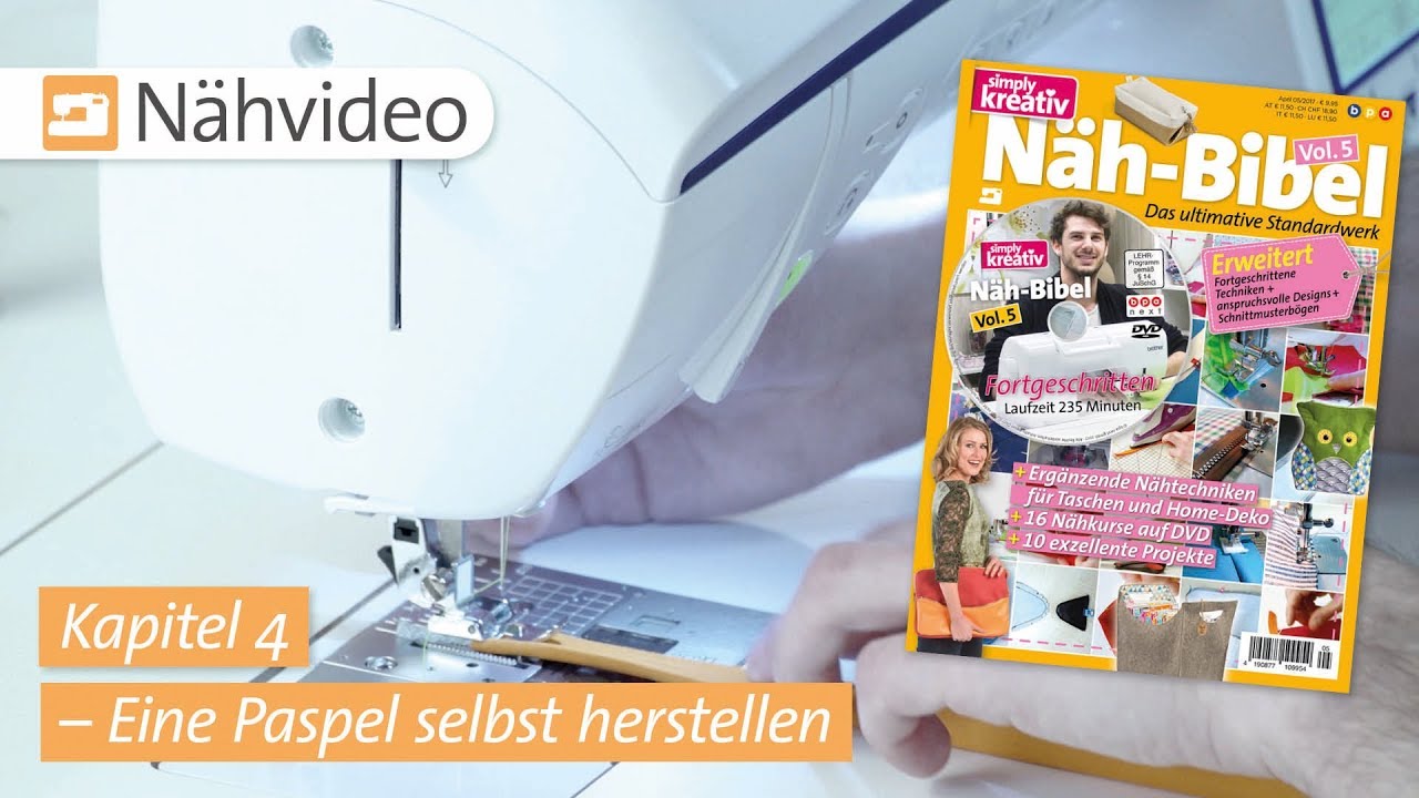 Nähvideo: Eine Paspel selbst herstellen – Kapitel 4 (Näh-Bibel Vol. 5)