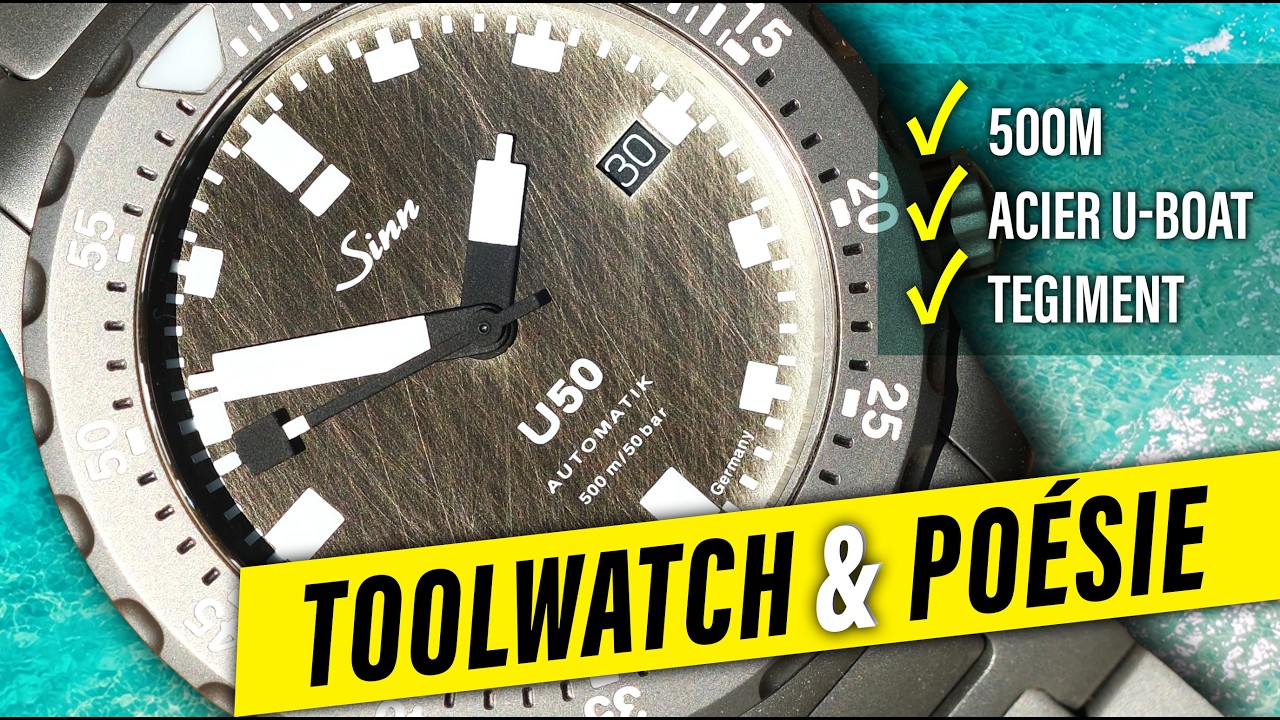 Sinn U50 DS - Une montre de plongée qui allie technicité et poésie - Toolwatch Rayée & Inaltérable !