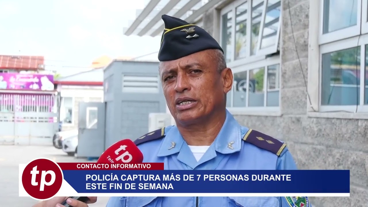 Policía captura más de 7 personas durante este fin de semana