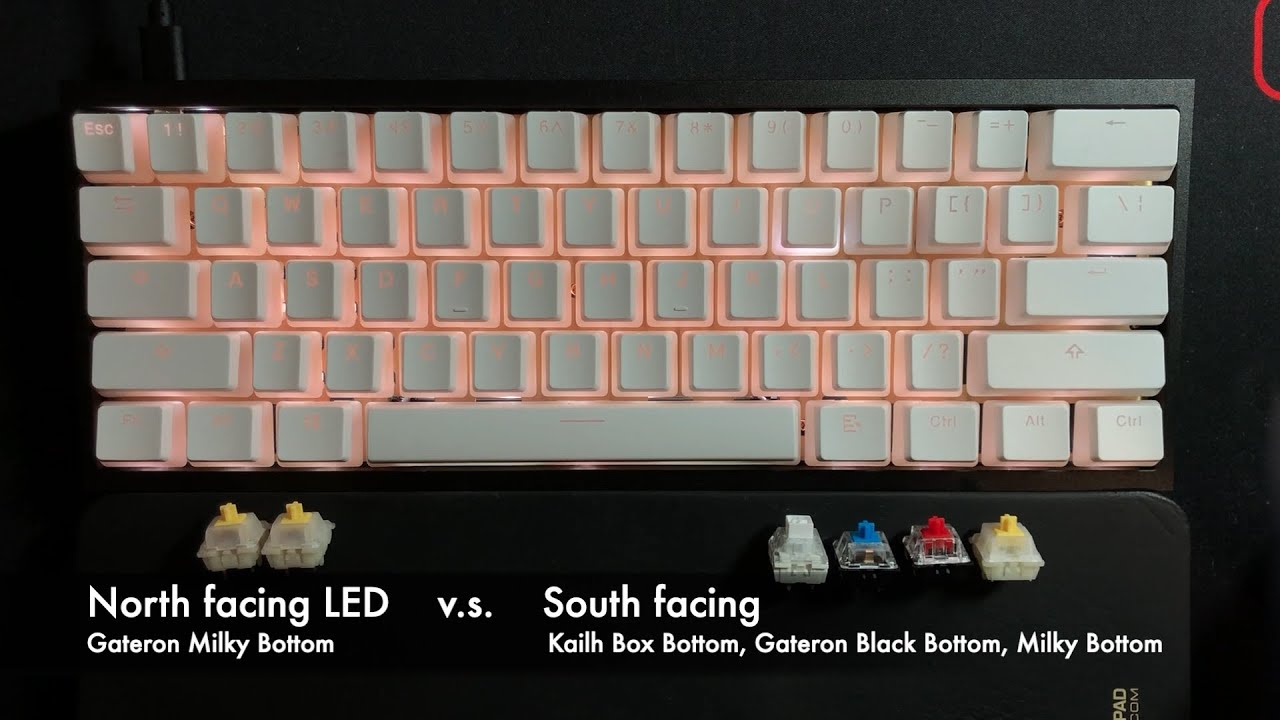 How north v.s. south-facing and different switches affect RGB light