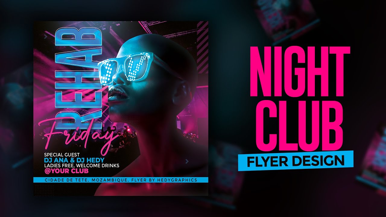 How To Design Night Club Flyer In Photoshop I Arte Para Festa 13