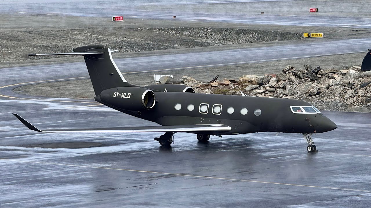 Danish Prime Minister arriving Nuuk in a Gulfstream G500 - 14/06-2025