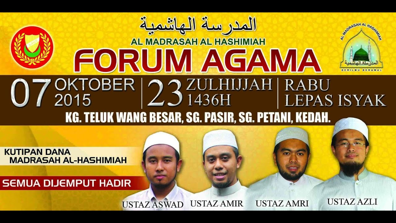 Forum 4 Beradik - Ust Azli, Ust Amri, Ust Amir dan Ust Aswad Nasron - Ibrah Perjalanan Hijrah Nabi
