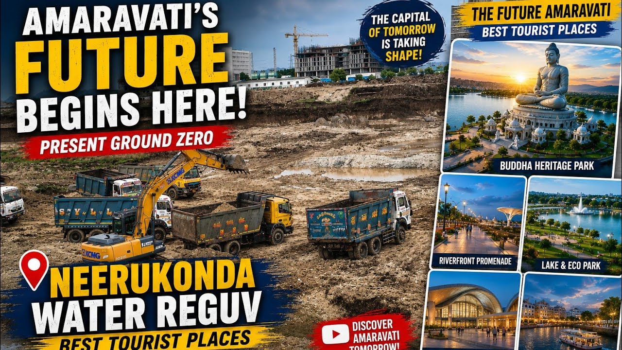 అమరావతి రేపటి రాజధాని | Neerukonda Water Reguv | Future Begins Here