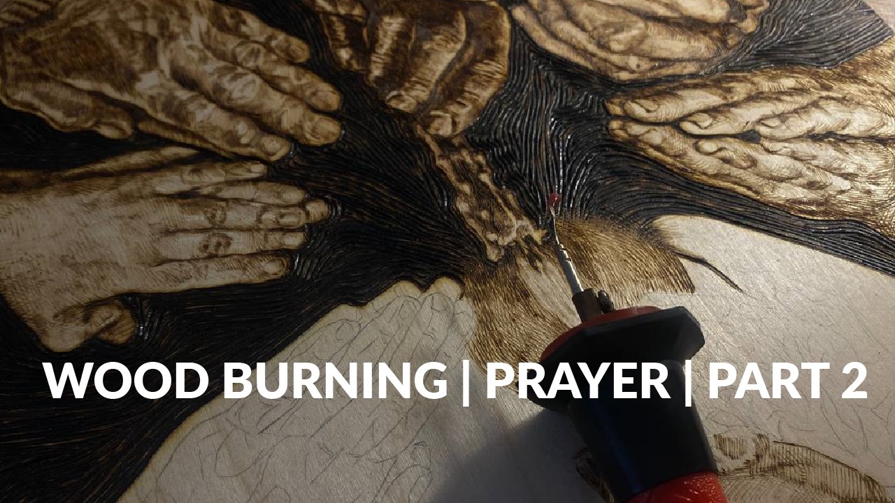 120 min Relaxing Wood Burning: Hands in Prayer | Slow Art Pyrography (Part 2 / ASMR)