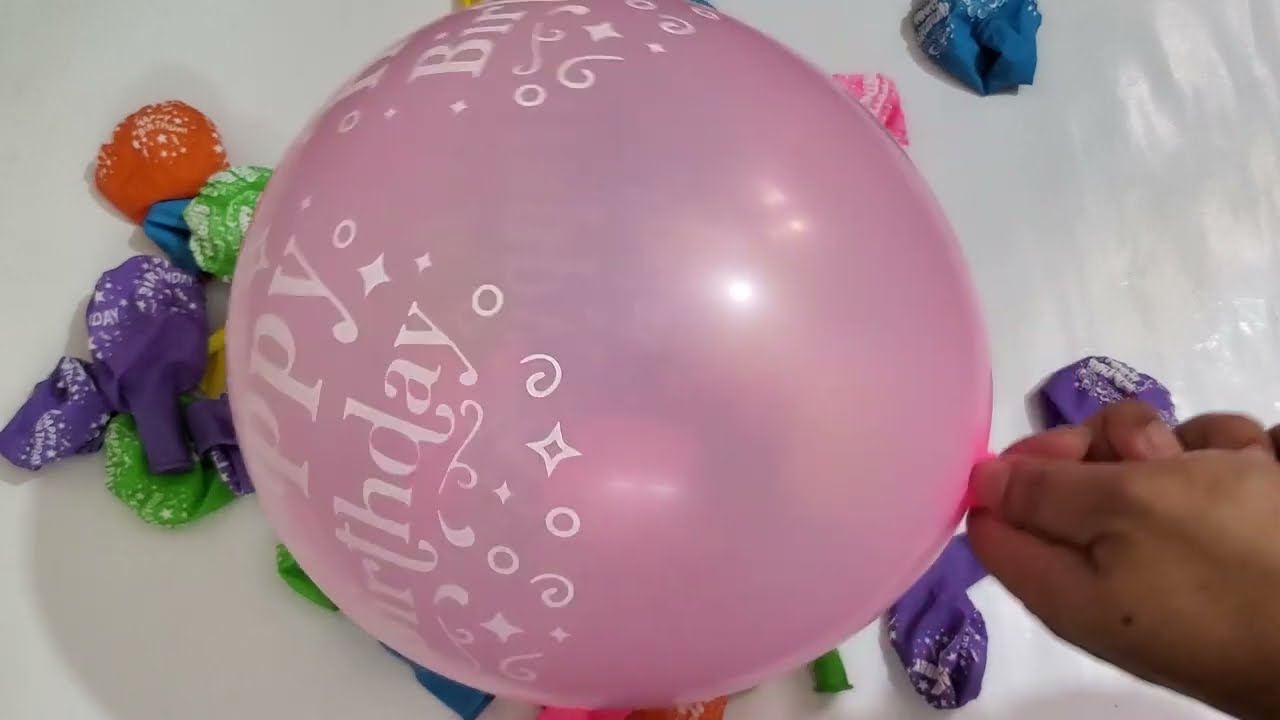 Satisfying Asmr Unboxing Colourful Balloon 