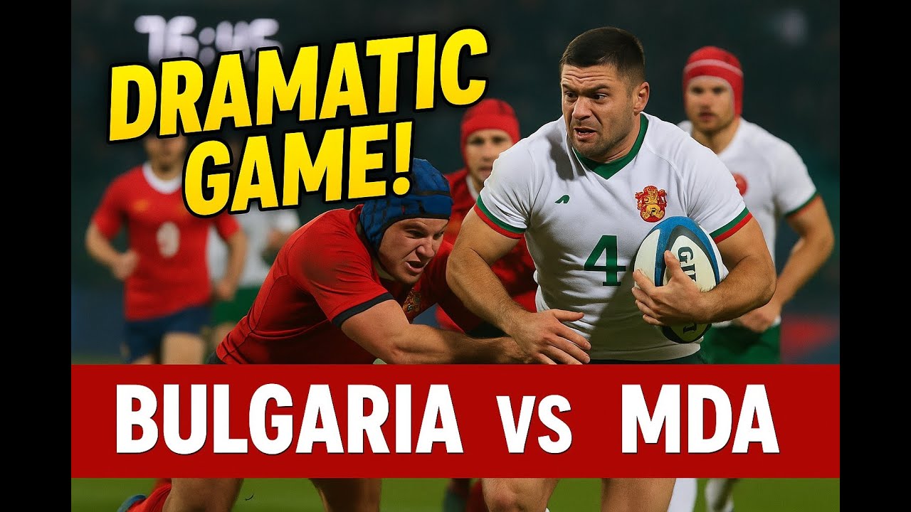 Final few minutes of a dramatic game! Bulgaria vs MDA