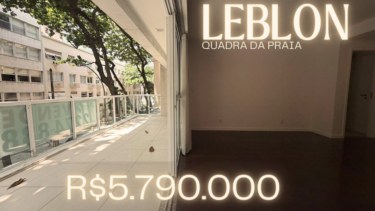 Apartamento Duplex à Venda no Leblon Quadra da Praia | 2 Suítes | Alto Padrão
