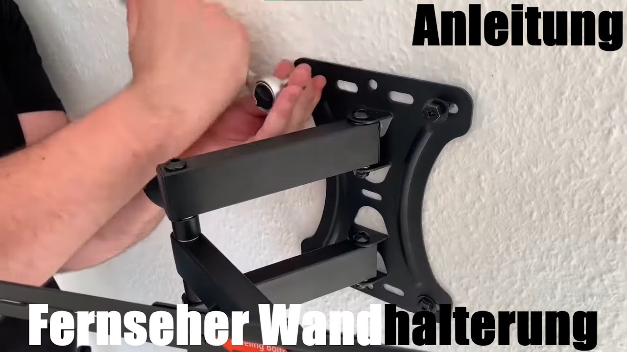 Fernseher Wandhalterung TV Wandhalterung Schwenkbar Neigbar Ausziehbar, Flatscreen Montage Anleitung