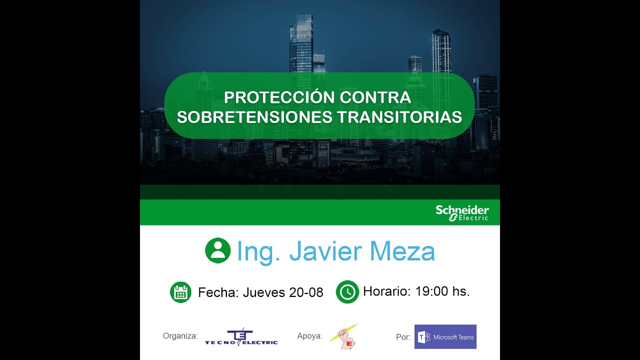 WEBINAR TECNO ELECTRIC PROTECCIÓN CONTRA SOBRETENSIONES TRANSITORIAS