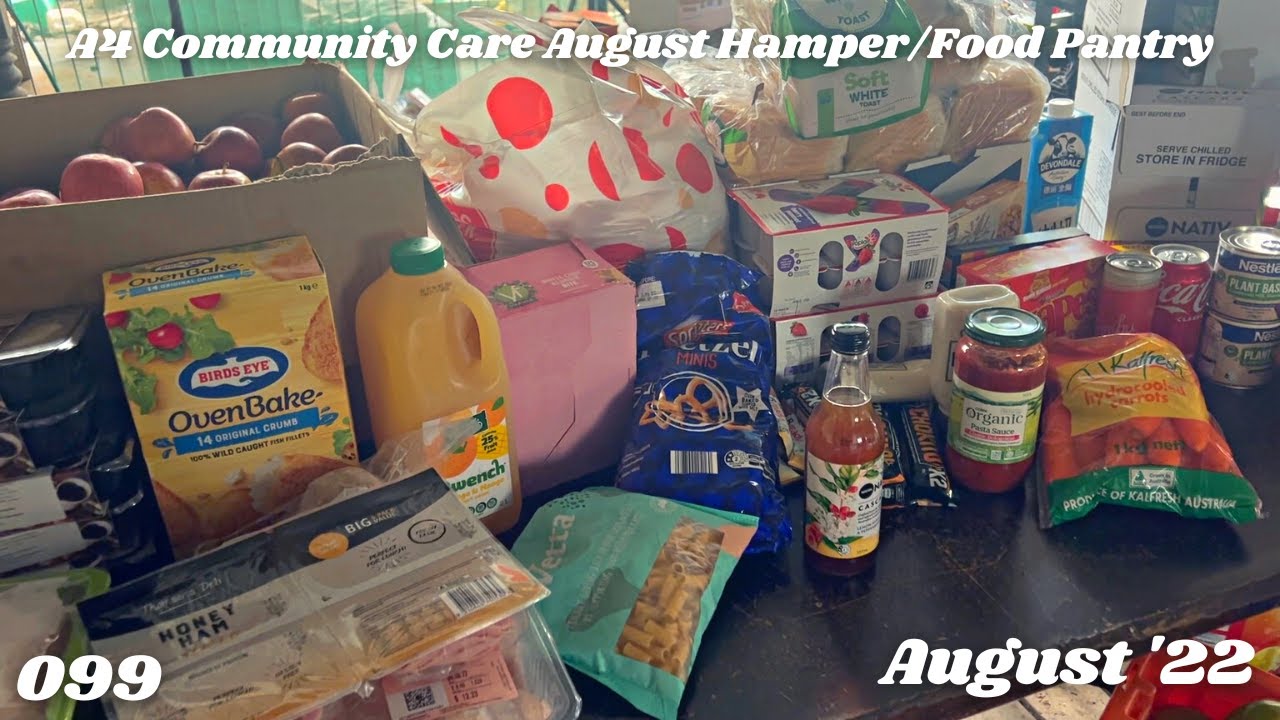 A4 Community Care Food Hamper / Food Truck for August | Update on Chooks | Off Grid Australia 099