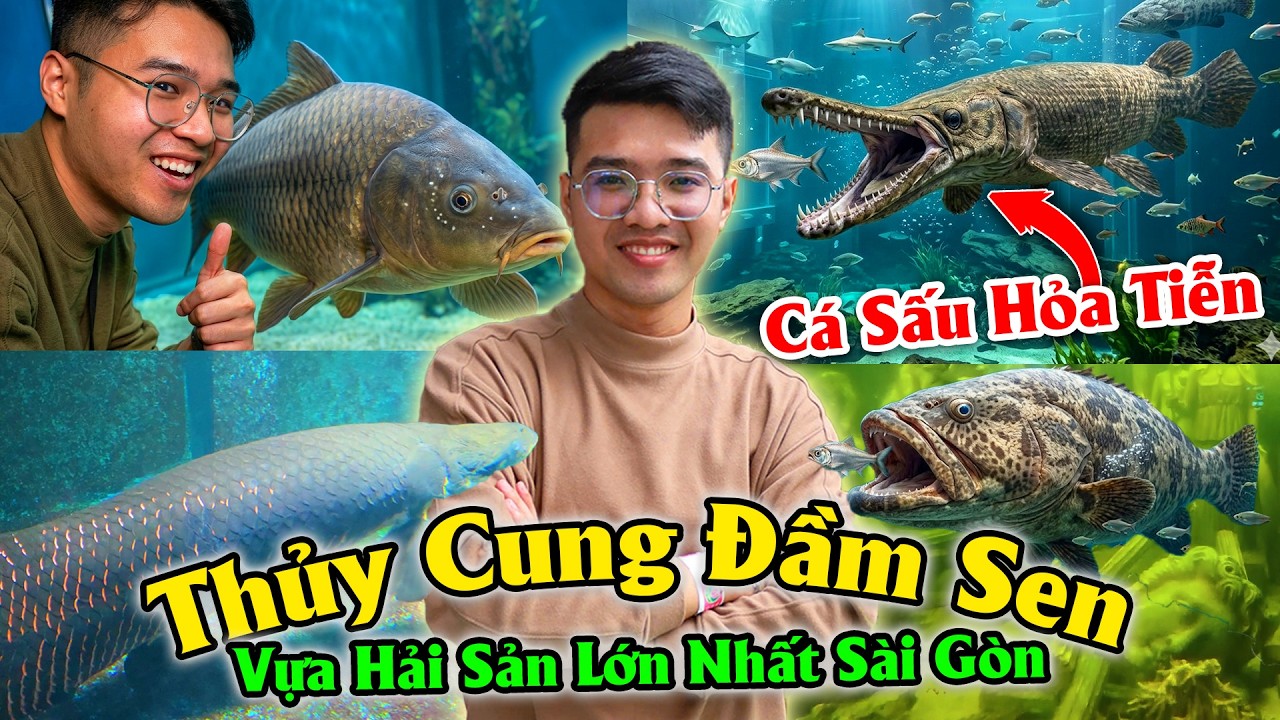 Khám Phá Vựa Hải Sản Lớn Nhất Sài Gòn - Thủy Cung Đầm Sen 2026 - Đỏ Sài Gòn