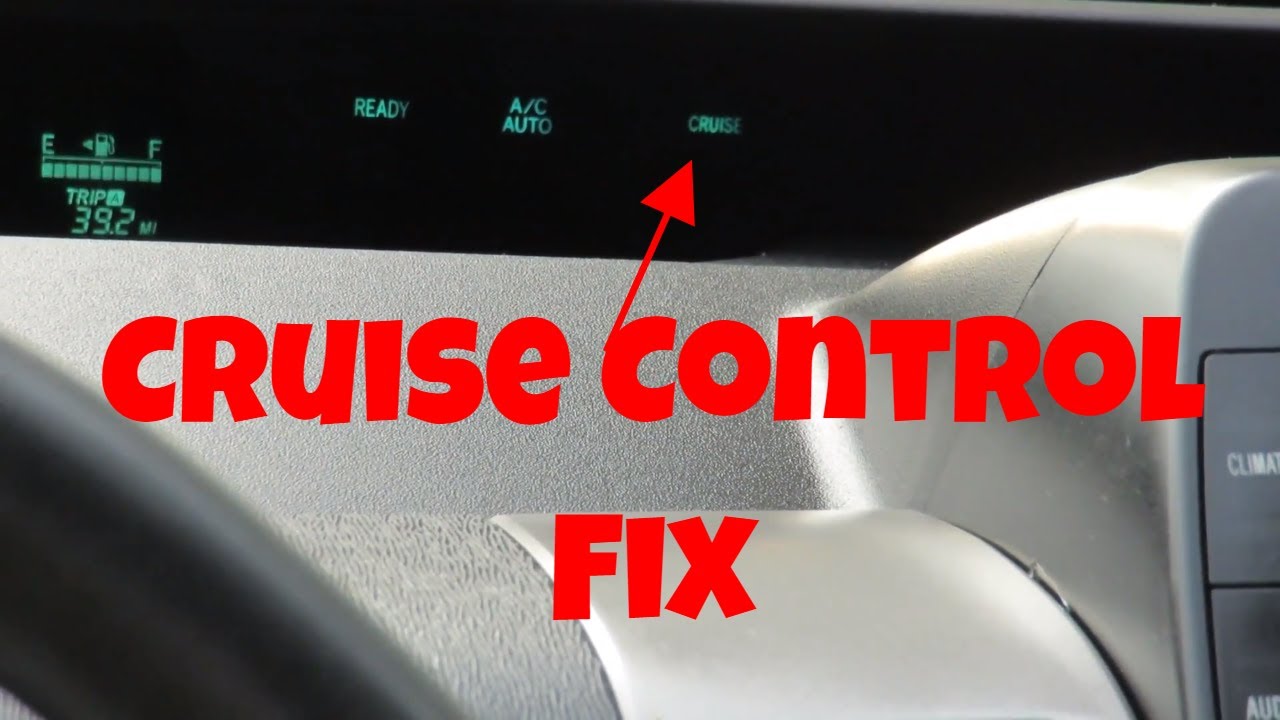 Fix Blinking Cruise Control Light Problem on 2001-2009 Toyota Prius