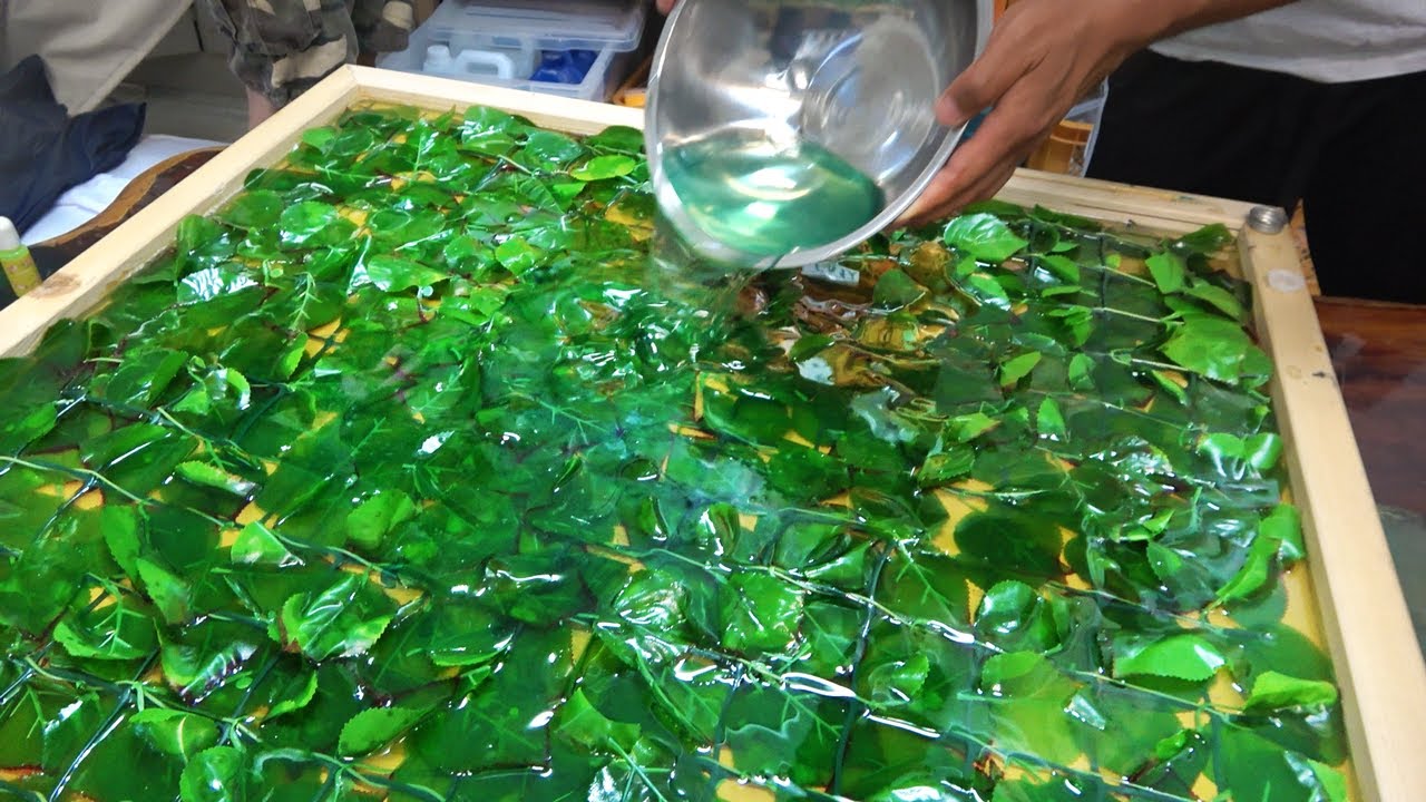 【一気見】酔って買っちゃった大量レジンでゴーヤーテーブルを作る