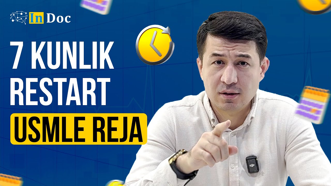 Motivatsiyani qayta yoqing. Tizim bilan boshlang. #restart #usmle