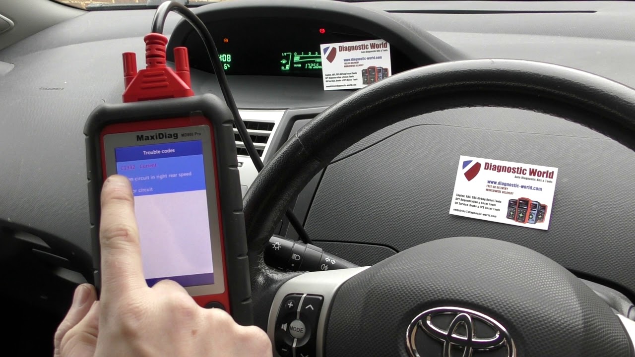 Toyota ABS Warning Reset MD808 Pro Scan Diagnostic Tool Autel C1332