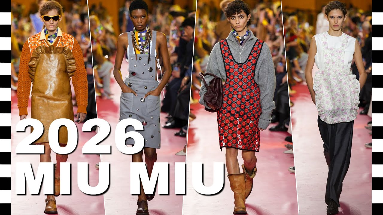 ✔️ MIU MIU (Миу Миу) коллекция весна-лето 2026 на Неделе моды в Париже: почему фартук &mdash; новый тренд