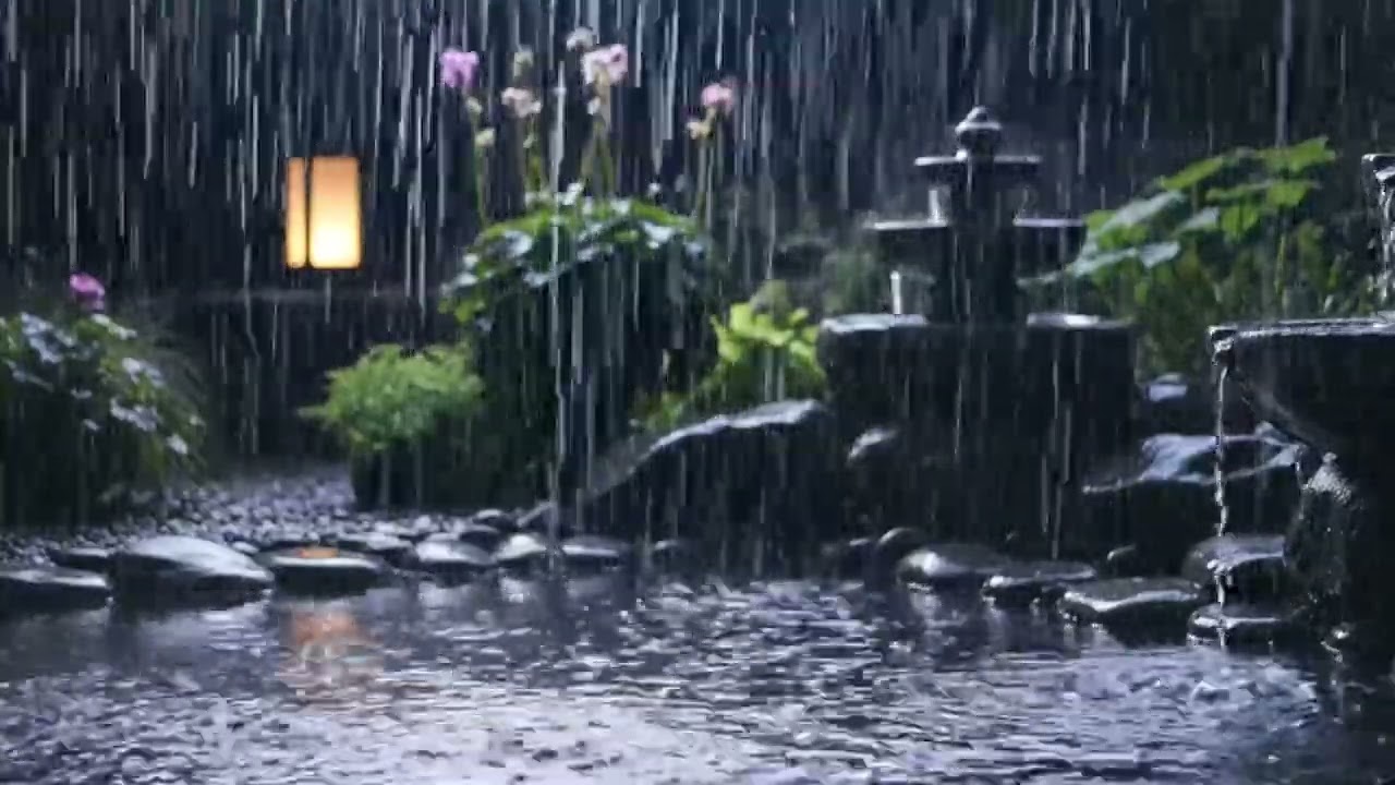 Deep Sleep Piano Music with Rain 🌧️ Healing Sounds for Insomnia, Anxiety & Stress