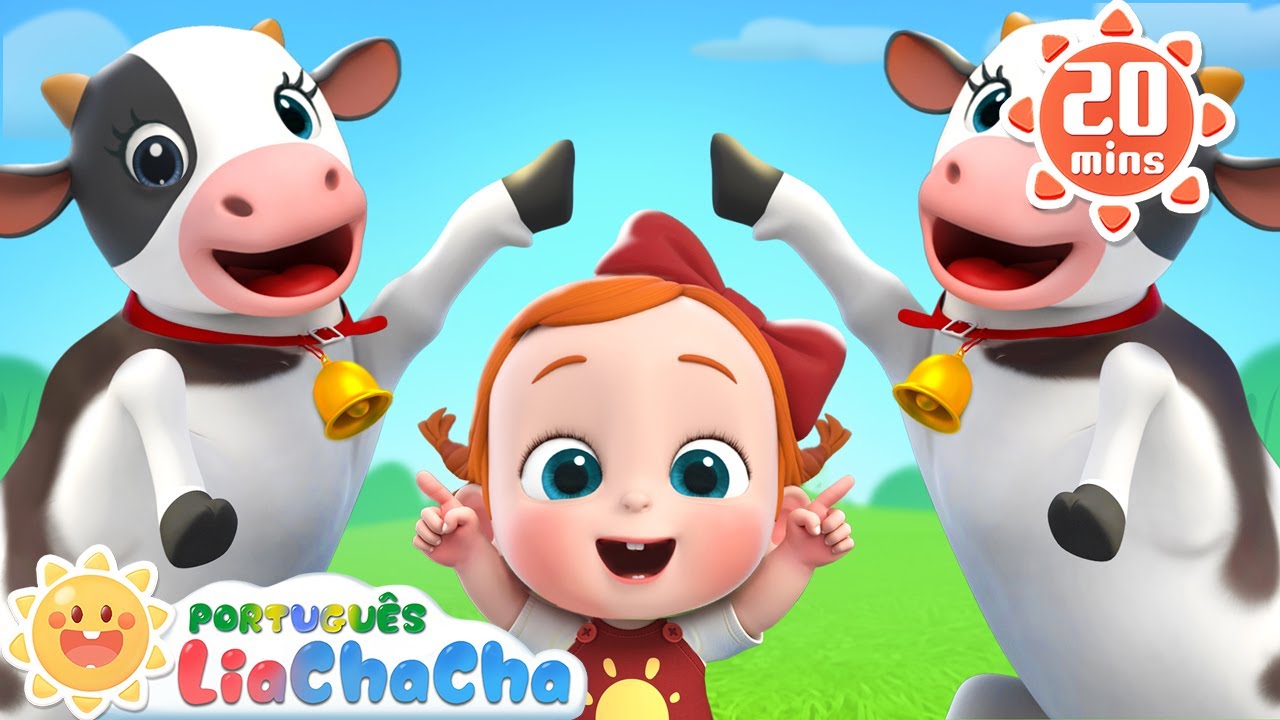 Como a Vaca Faz? Muu! |Sons dos Animais | A Vaca Lola | LiaChaCha em Português - Músicas Infantis