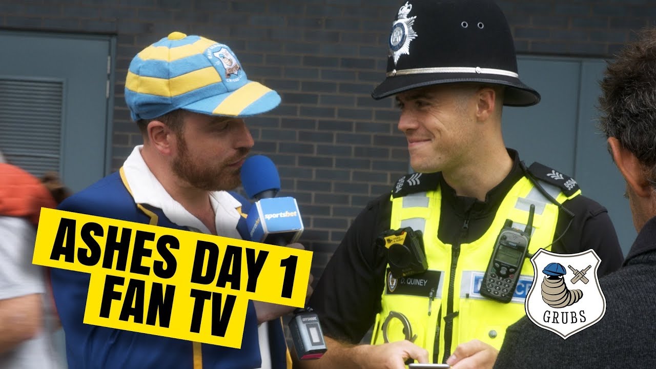 Grubs on Tour - Ashes Day One Fan TV