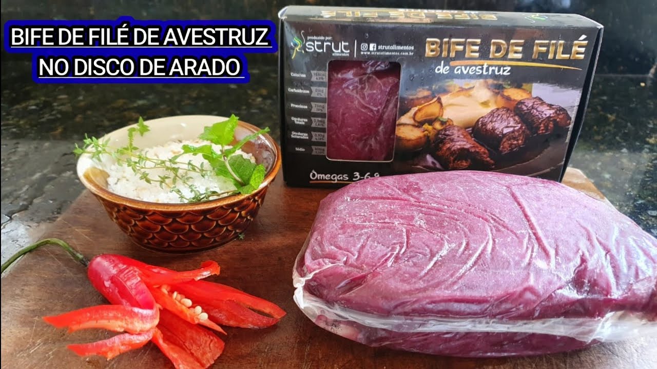 Bife de Filé de Avestruz no Disco de Arado!