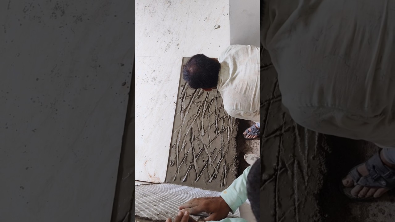 tiles lagane ka aasan processlagane ka bilkul naya tarika 2x4 liles#liles kese lagti he #viralvideo