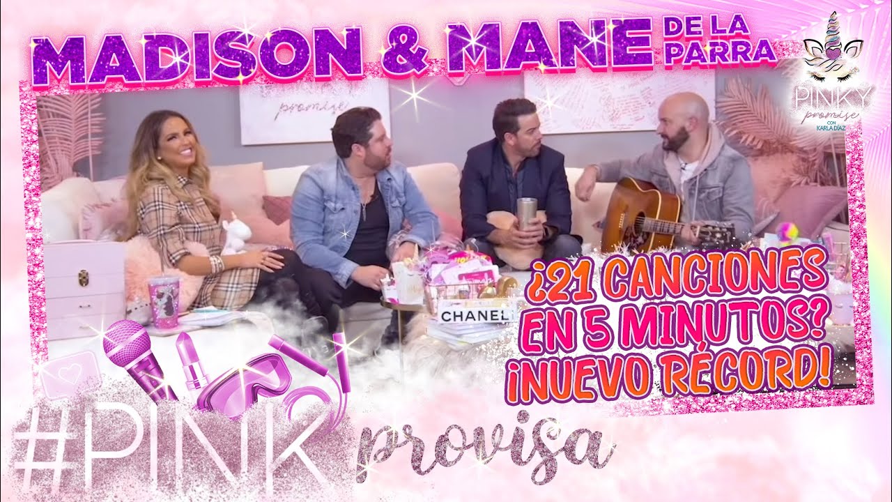 MADISON y MANE DE LA PARRA cantan 20 canciones en 5 minutos en #pinkprovisa